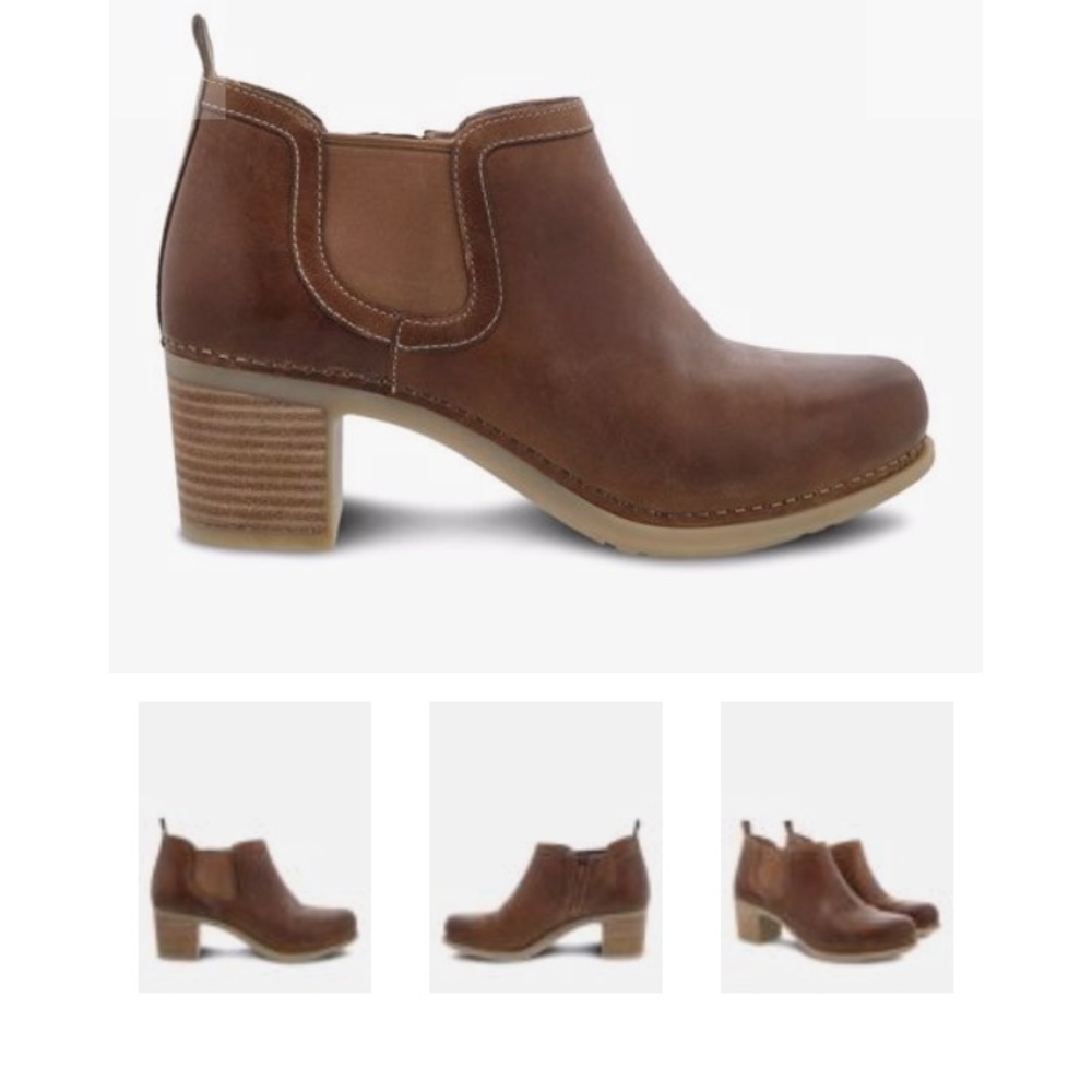 Dansko Harlene Tan Waxy Bootie